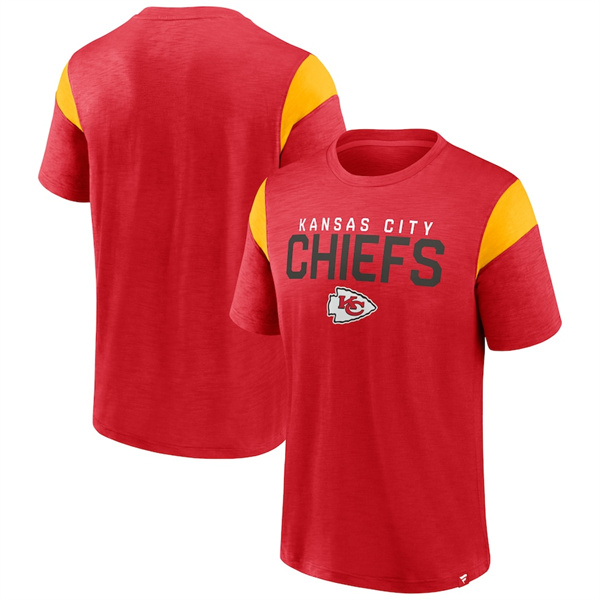 Men's Kansas City Chiefs Red/Gold Home Stretch Team T-Shirt